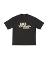 Balenciaga Logo-print Short-sleeved T-shirt In Black