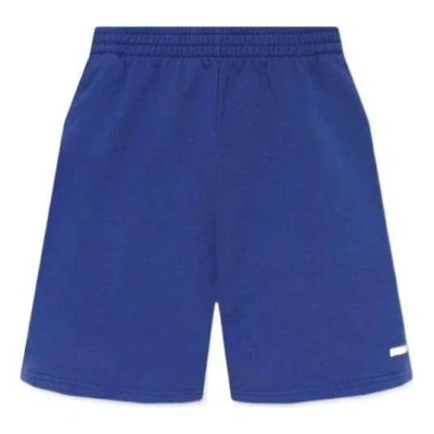 Balenciaga Logo Print Shorts 'indigo Dirty White'