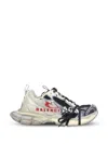 Balenciaga 3xl Split Logo Nylon And Mesh Sneakers In Multi