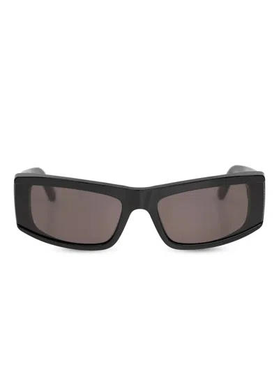 Balenciaga Logo-print Sunglasses In 黑色
