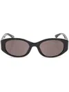 Balenciaga Tuesday Round Frame Glasses In Black