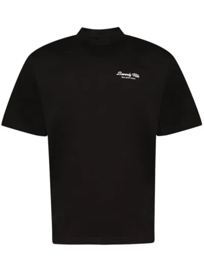 Balenciaga Beverly Hills T-shirt In Black