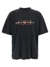 Balenciaga Logo Print T Shirt In Black