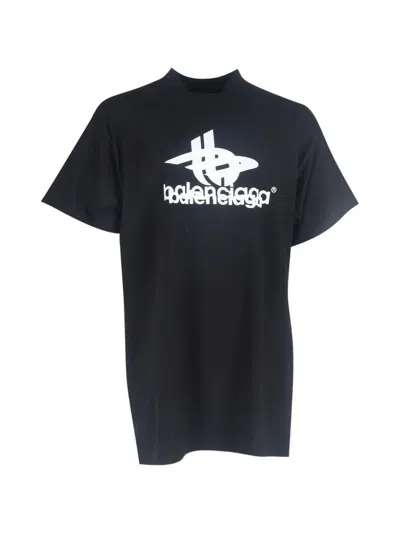 Pre-owned Balenciaga Logo-print T-shirt In Black