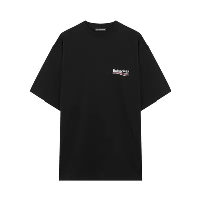 Pre-owned Balenciaga Logo Print T-shirt 'black'