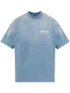 Balenciaga Logo-print T-shirt In Blue
