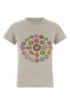Balenciaga Graphic Logo Crew Neck Short Sleeve T-shirt In Gray
