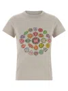 Balenciaga Graphic Logo Crew Neck Short Sleeve T-shirt In Neutral