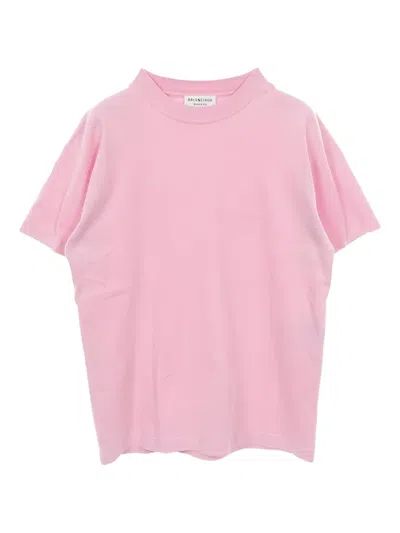Pre-owned Balenciaga Logo-print T-shirt In Pink