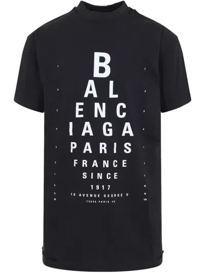 Balenciaga Logo-print T-shirt In Schwarz