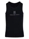 Balenciaga Black Nano Bb Tank Top In Black