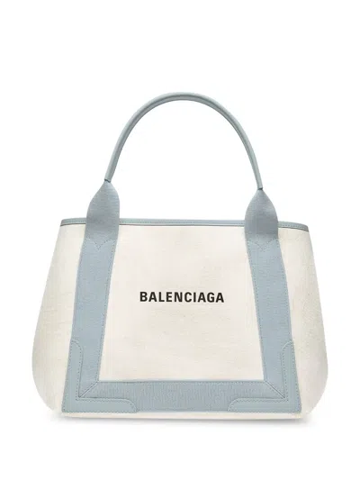 Balenciaga Logo-print Tote Bag In White