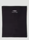 Balenciaga 3 B Sports Icon Neck Scarf In Black