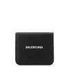 Balenciaga Logo Printed Wallet In Black