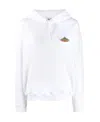 Balenciaga Logo Printed Hooded Sweater In White
