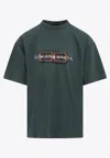 Balenciaga Short Sleeve Graphic Print T-shirt In Multi