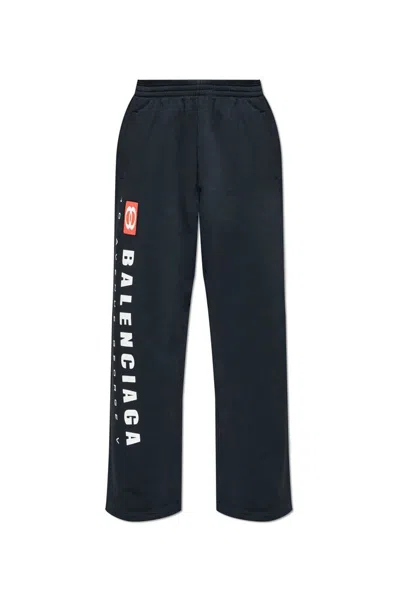 Balenciaga Men's Unity Sport Baggy Sweatpants In Faded Black