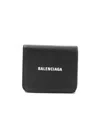 Balenciaga Logo Printed Wallet In Black