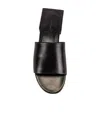 Balenciaga Logo Sandals In Black