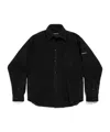 Balenciaga Uniform Hooded Parka In Black