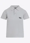 Balenciaga Polo Shirt With Side Slits And Straight Hem In White