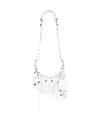 Balenciaga Borsetta A Tracolla Le Cagole Xs Bag Traforata  Da Donna In Bianco Ottico In White