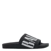 Balenciaga Slide Sandals With Flat Sole And Open Toe In Multi
