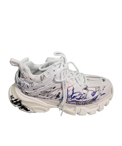 Balenciaga Logo Sneakers In White