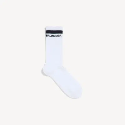 Balenciaga Logo Socks In White