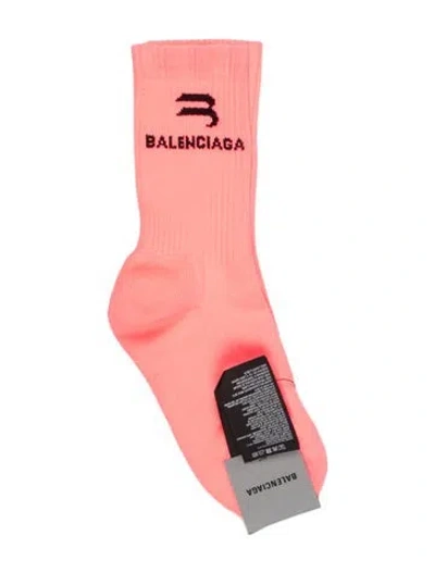 Pre-owned Balenciaga Logo Socks  W/tags In Pink