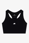 Balenciaga Sporty Reflective Logo Top Tops Black In Black