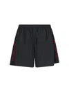 Balenciaga Black Technical Fabric Short With Logo