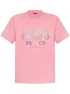 Balenciaga Paris Strass T-shirt In Pink
