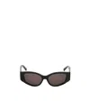 Balenciaga Logo Sunglasses In Black