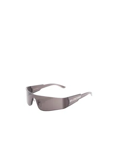 Balenciaga Logo Sunglasses In Gray