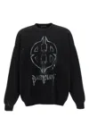 Balenciaga Men Logo Sweater In Black
