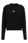 Balenciaga Knitwear Crew Neck Sweater In Black