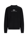 Balenciaga Black Wool Blend Oversize Sweater In Black