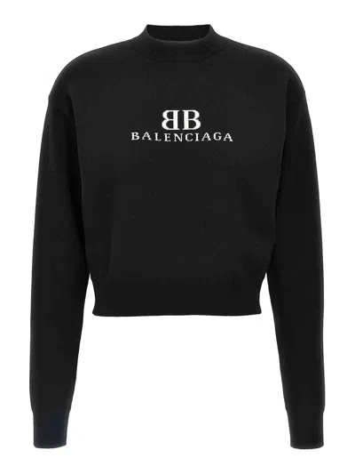 BALENCIAGA SUÉTER CUELLO REDONDO - BLANCO