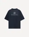Balenciaga High-collar Black T-shirt With Logo Print