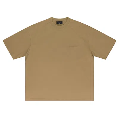 Pre-owned Balenciaga Logo T-shirt 'beige' | Tan | Men's Size M In Brown