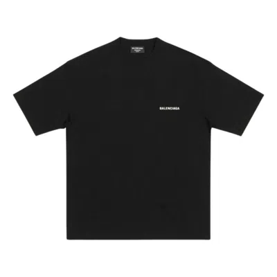 Balenciaga Political Campaign Logo-print T-shirt In Black