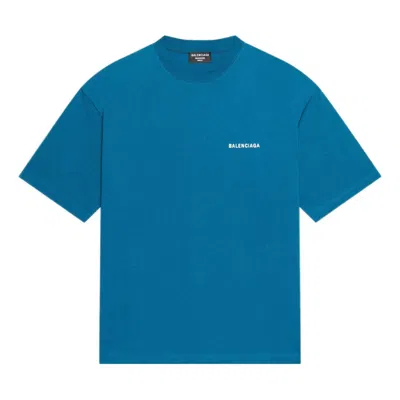 Balenciaga Logo T-shirt Medium Fit 'blue'