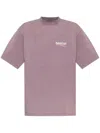 Balenciaga Logo Short-sleeved T-shirt In Purple