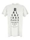 Balenciaga White T-shirt With Logo Printed On The Front And Torn Details In Cotton Woman In White