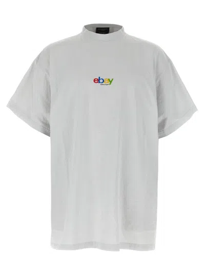 Balenciaga Logo T-shirt In White