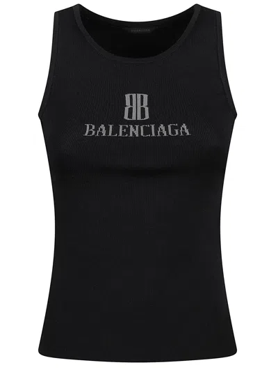 Balenciaga Logo Tank Top In Multi