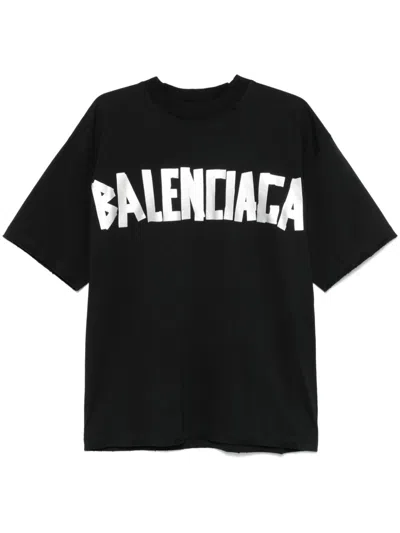 BALENCIAGA LOGO-TAPE T-SHIRT