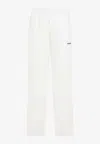 Balenciaga Logo Track Pants In Tech Fabric In White