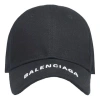 Balenciaga Logo Visor Cap 'black White' In Multi